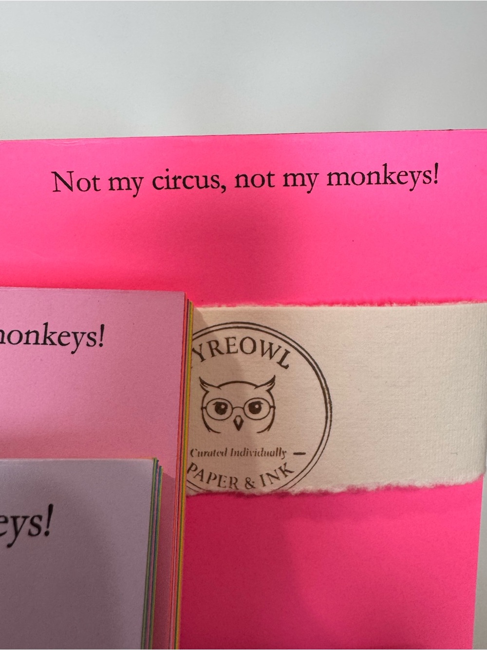 Handmade Notebook — Cream & Pink - Picture 15 of 16